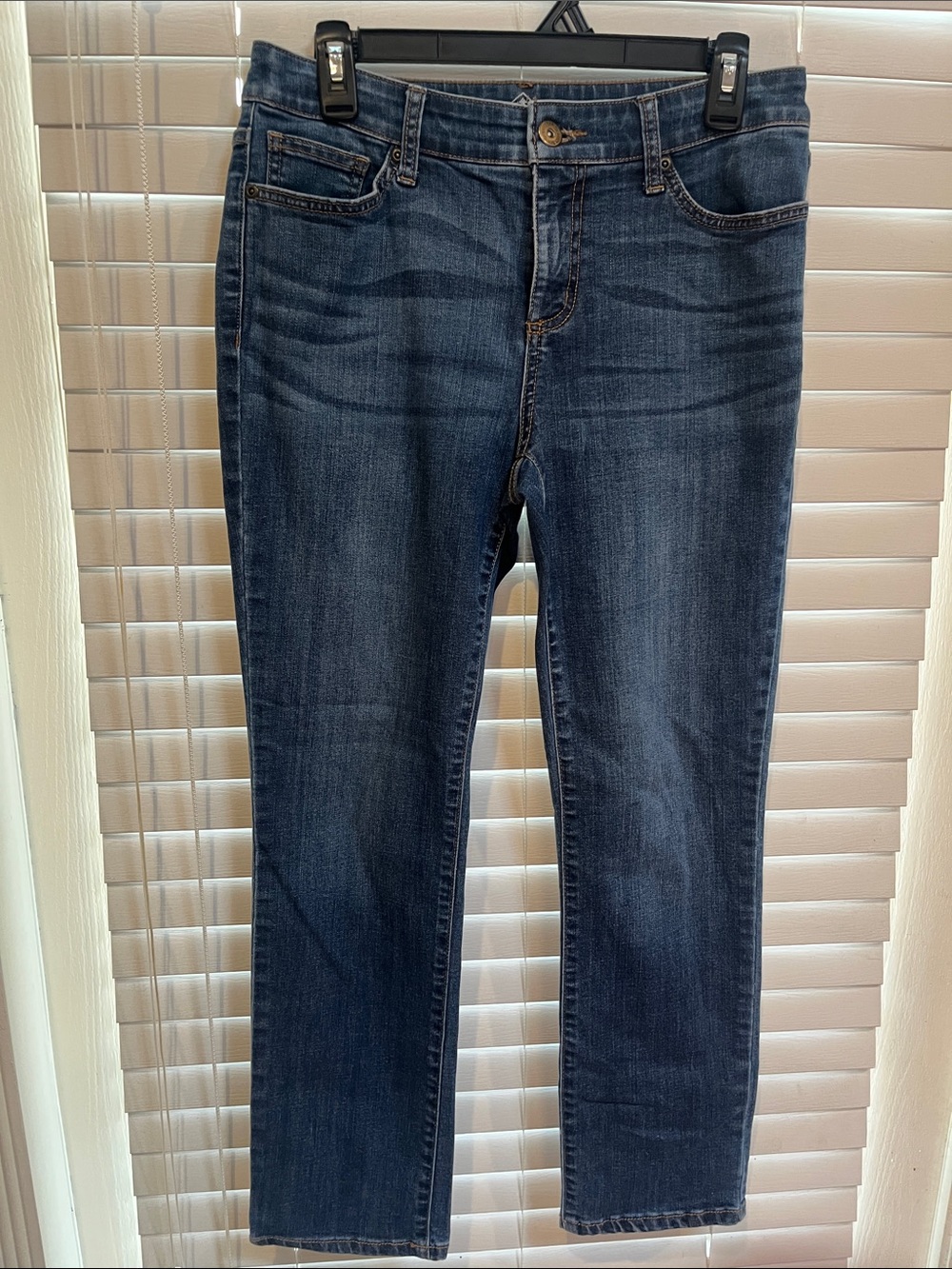 St. John's Bay Dark Blue Straight Leg Jeans